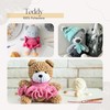 TRICOT CAFE' Chenille Teddy Pack of 5 Crochet 7-8 Made