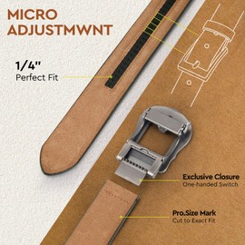 Western Leather Ratchet Belt for Men and Women Classic Design for Casual Wear and Jeans