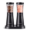 Electric Salt and Pepper Grinder Set with Storage Base, Stainless