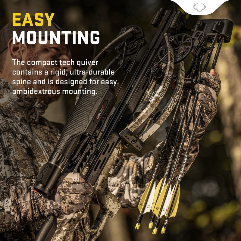 TenPoint 6-Arrow Tech Quiver - Designed for Easy, Ambidextrous Mounting