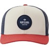 RIP CURL Men's Routine Curve Trucker Baseball Cap Hat White