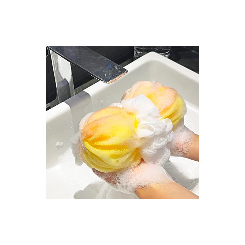 Rainbow Moon Luffas Esponja Puf Ducha Pelota Exfoliante Cuerpo Espalda