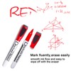 Magnetic Whiteboard pens with Eraser, Whiteboard Markers Assorted Colours Fine