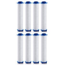 Pack of 8 PP Cotton Filter, Filter Shower Head, PP Cotton Replacement Filter, PP Sediment Cartridge Filtered, Replacement Filter Cartridge for Hand Shower, Shower Filter for Hard Water, Universal