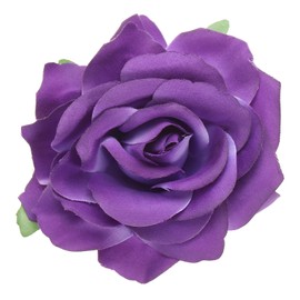 PATIKIL Rose Boho Hair Clips, Fabric Flower Brooch Pins for Women Wedding Party Dance Dress Clothes Accessories Valentine's Day Gifts, Dark Purple