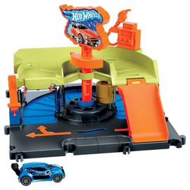 Mattel - Hot Wheels City Car Wash Speed Clean Playset
