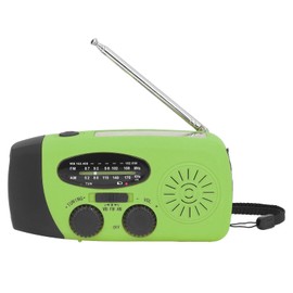 Solar Radio, IPX3 Waterproof, Hand Crank Solar Radio, Solar Radio, Radio Lantern, Multifunctional Portable USB Charging for Camping (American Model)