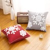 MIULEE Pack of 2 Christmas Decorative Snowflake Throw Pillow Covers