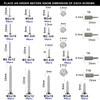 FandWay M2 M2.3 M2.6 M3 Tapping Screws Set, 760 Pieces