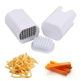 Rapidbok Pommesschneider, Kartoffelschneider, Pommes-Frites-Schneider, Pommes Schneider Gerät, Professioneller Kartoffelschneider mit 10mm Klingen, Pommesseschneider mit Schneidgittern aus Edelstahl