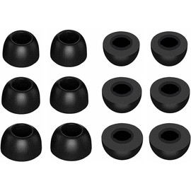 ALXCD Foam Eartips Compatible with Galaxy Buds FE SM-R400, S/M/L 3 Sizes 6 Pairs Soft Memory Foam Ear Tips Earbuds Foam Tips, Compatible with Galaxy Buds FE SM-R400 6 Pairs Black sml
