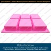 Mercader Digital Molde Silicón 6 Rectángulos / Jabón / Repostería