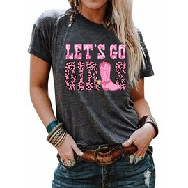 Let's Go Girls T Shirt Women Nashville Bachelorette Party Shirts Bride Gifts Wedding Vacation Tops Grey
