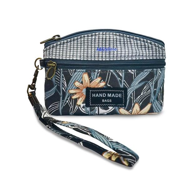AdiStylinno Wristlet Purse, Exquisite Flowers and Plants Pattern Wristlet Purses