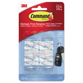 Command 17006CLR-ES 6-Pk. Nickel Hook - Quantity 6