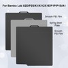 Smooth PEI+Smooth PEI Plate Bambulabs X1/P1/P2/X2/A1 Plates 257x257mm