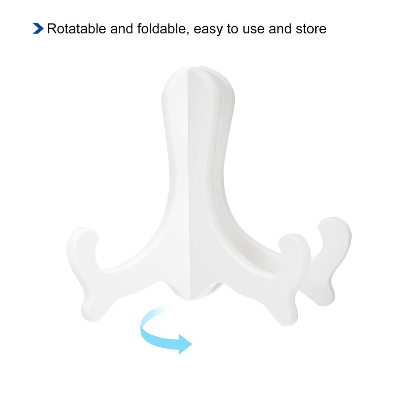 sourcing map 2pcs 6" Easel Plate Holder, Plastic Folding Display