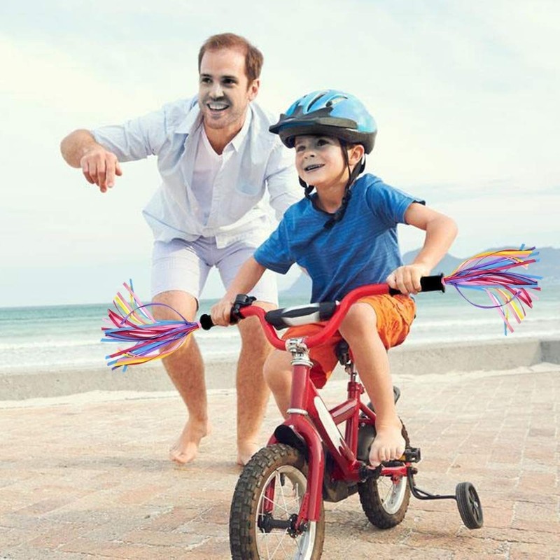 Deolven Kids Scooter Streamers,2 Pack Coloured Bicycle Tassel Bicycle Tassel