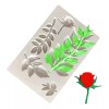 ML Molde Fondant Flor Hoja Moldes Silicona P Rosas Decor