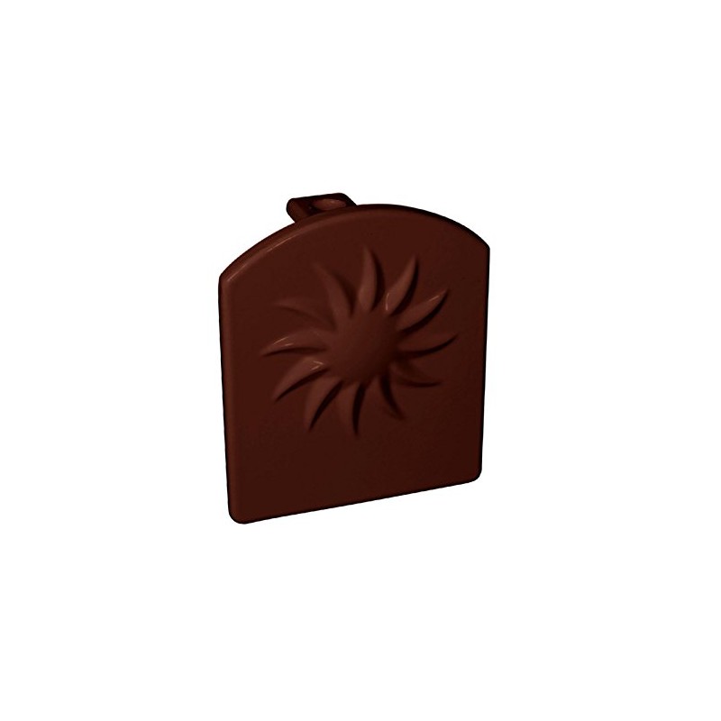 Brown End Cap for Sunwood Screw-Down Main Bar T50RM Aluminium