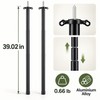 2Pcs Telescopic Tent Poles – Adjustable Aluminum Alloy Camping Awning