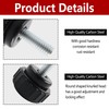 Runseaway 16PCS M6 x 10 mm Male Thread Round Knurled