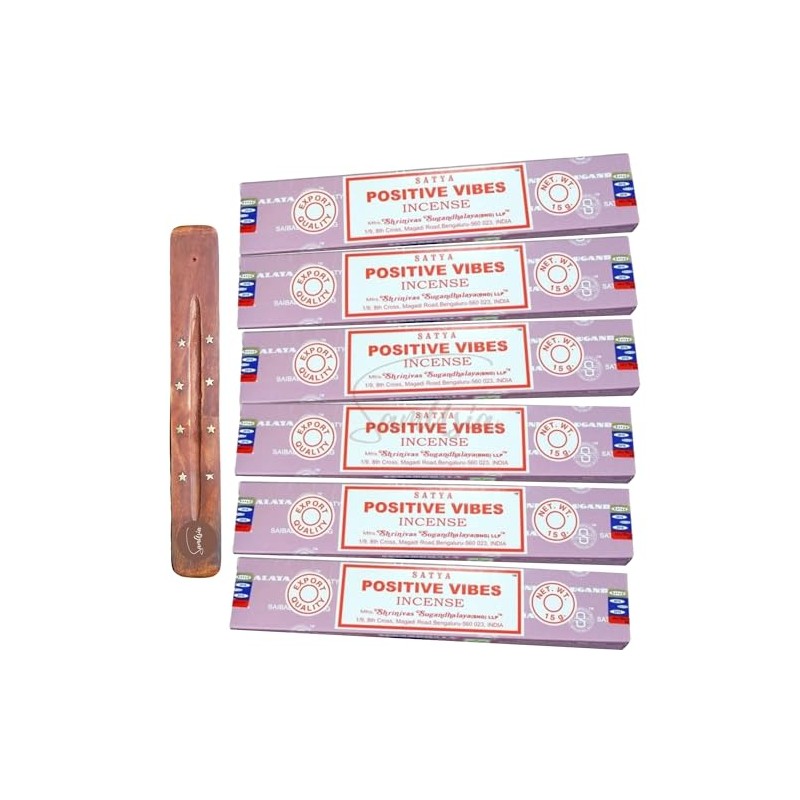Satya Nag Champa Positive Vibes Incense Sticks | x6 pack