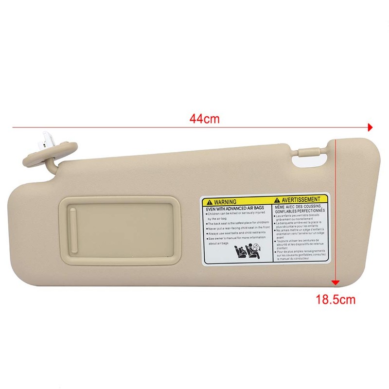 CCIYU Left Driver Side Sun Visor fit for 2008-2013 for