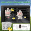 2 Pcs Cute Cow Car Air Vent Clip Set- Funny