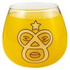 Sunart SAN3613 Funny Tableware, STRONGEST Maskman, Wobble Glass, Transparent