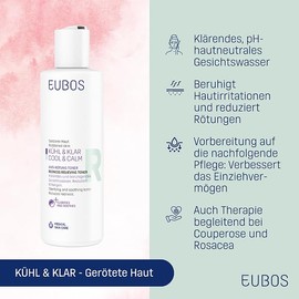 Eubos I Cool & Clear I Anti-Redness Toner I Medical Facial Toner I To Soothe Skin Irritation and Redness I 200 ml