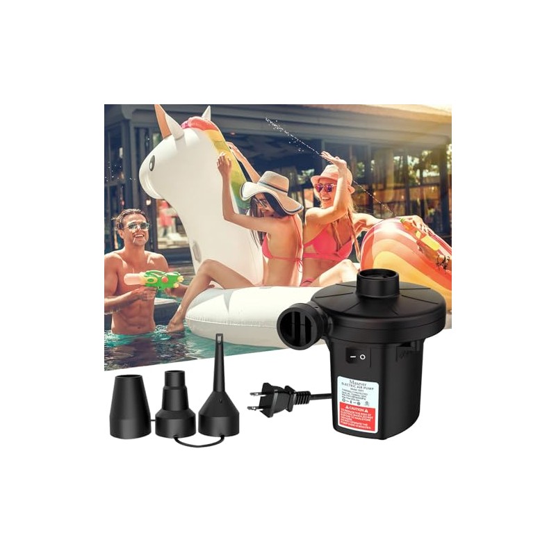 MAXEVER Quick-Fill Electric Air Pump - Inflator & Deflator