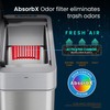 iTouchless 4 Gallon Slim Sensor Trash Can with AbsorbX Odor