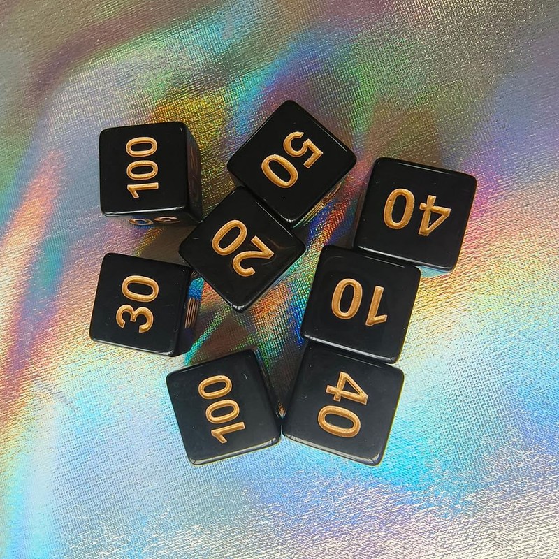 QUANTALY Damage Counter 20-Piece 6-Sided Dice Damage Counter Dice Counter