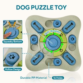 LIFLIX Dog Puzzle Toys, Interactive Treat Dispensing Dog Slow Feeder for IQ Training & Mental Stimulating, Enrichment Toys for Small Medium Large Dogs