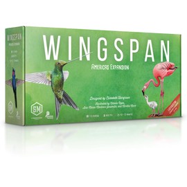 Stonemaier Games: Wingspan Americas Expansion by Elizabeth Hargrave | Add to Wingspan | Includes Small Hummingbird Cards with New Mechanism, 111 Unique New Colorful Birds, & More | 1-5 Players, 90 Min