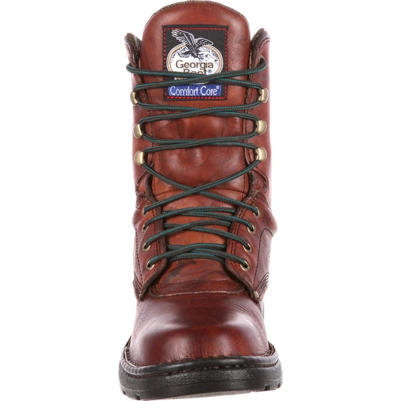 GEORGIA BOOT Eagle Light Work Boot, Russet Wildwood, Size 10(M)
