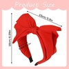 Red Fashionable Women's Bowknot Headband,Exquisite Knotted Bow Headbands for Women