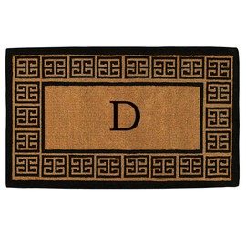 Calloway Mills 180092436D The Grecian 2' X 3' Extra-Thick Monogrammed Doormat (Letter D)