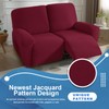 JIVINER 4 Pieces Recliner Loveseat Covers Stretch Recliner Sofa Slipcover
