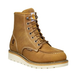 Carhartt Womens Soft Waterproof 6" Moc Toe Wedge Boot, Light Brown, 7.5 US