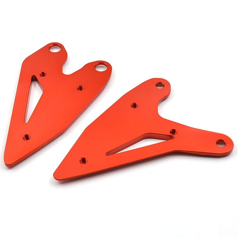 LEDISHUN Foot Peg Heel Plate Guard Protector Foot Pegs for