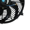 14" Black Universal Electric Radiator with Slim Cooling Fan 8-Blade,