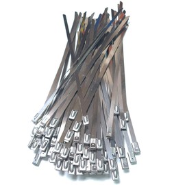 V2A 304 Stainless Steel Cable Ties 200 mm x 4.6 mm Pack of 100