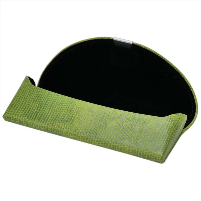 Pearl Glasses Case Semi-Hard Type Green SA-52M GE