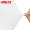 Spandex White Tablecloth 1 Pack [8FT] Tight, Fitted Tablecloth Stretchable
