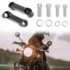 QWORK Motorcycle Mirror Extenders, Aluminum Alloy Adapter, 3.15" Total Extension,