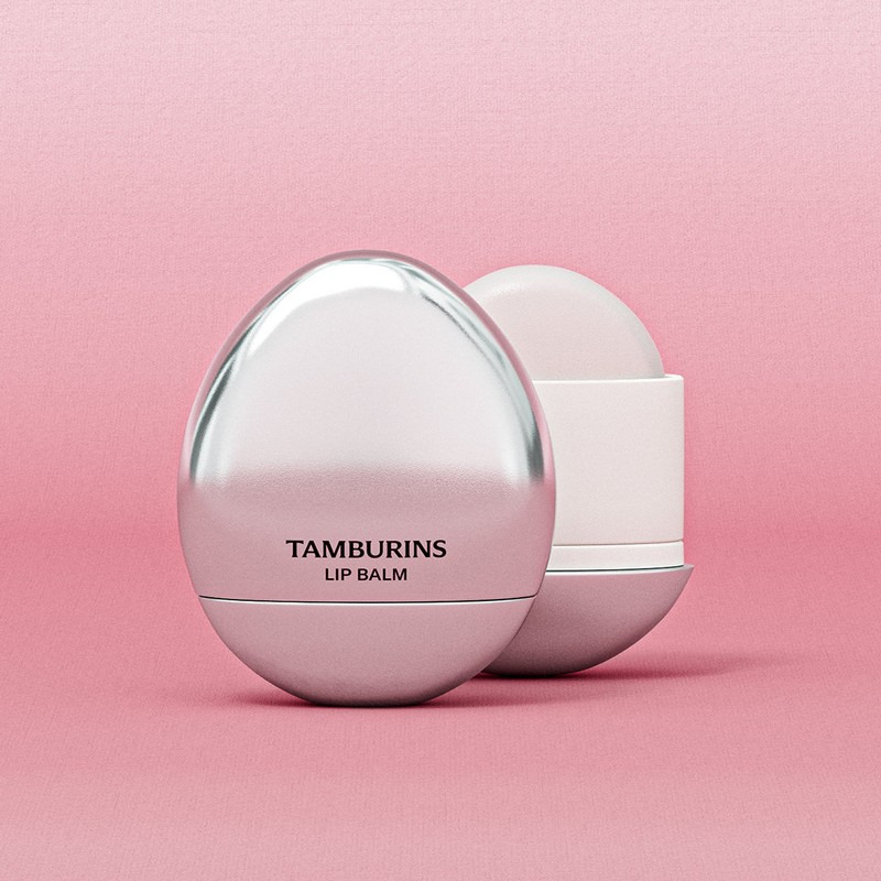 Tambourines [BEST/Lip balm keyring gift] Egg lip balm (Choose 1),