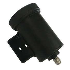 HCHCSPEED For AN -4 AN4 4AN 7/16 x 20 Single Aluminum Brake Clutch Fluid Reservoir Pot Black