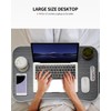 FISYOD Foldable Laptop Table, Portable Lap Desk Bed Table Tray,